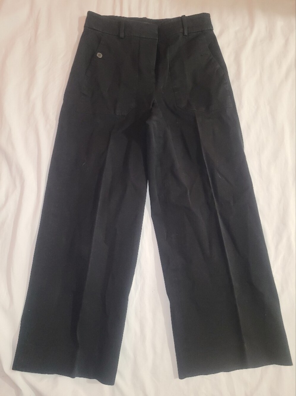 J. Crew Black Men's Wide-Leg Dress Pants